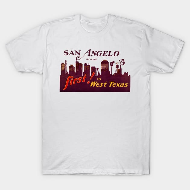 1930's San Angelo Texas T-Shirt by historicimage